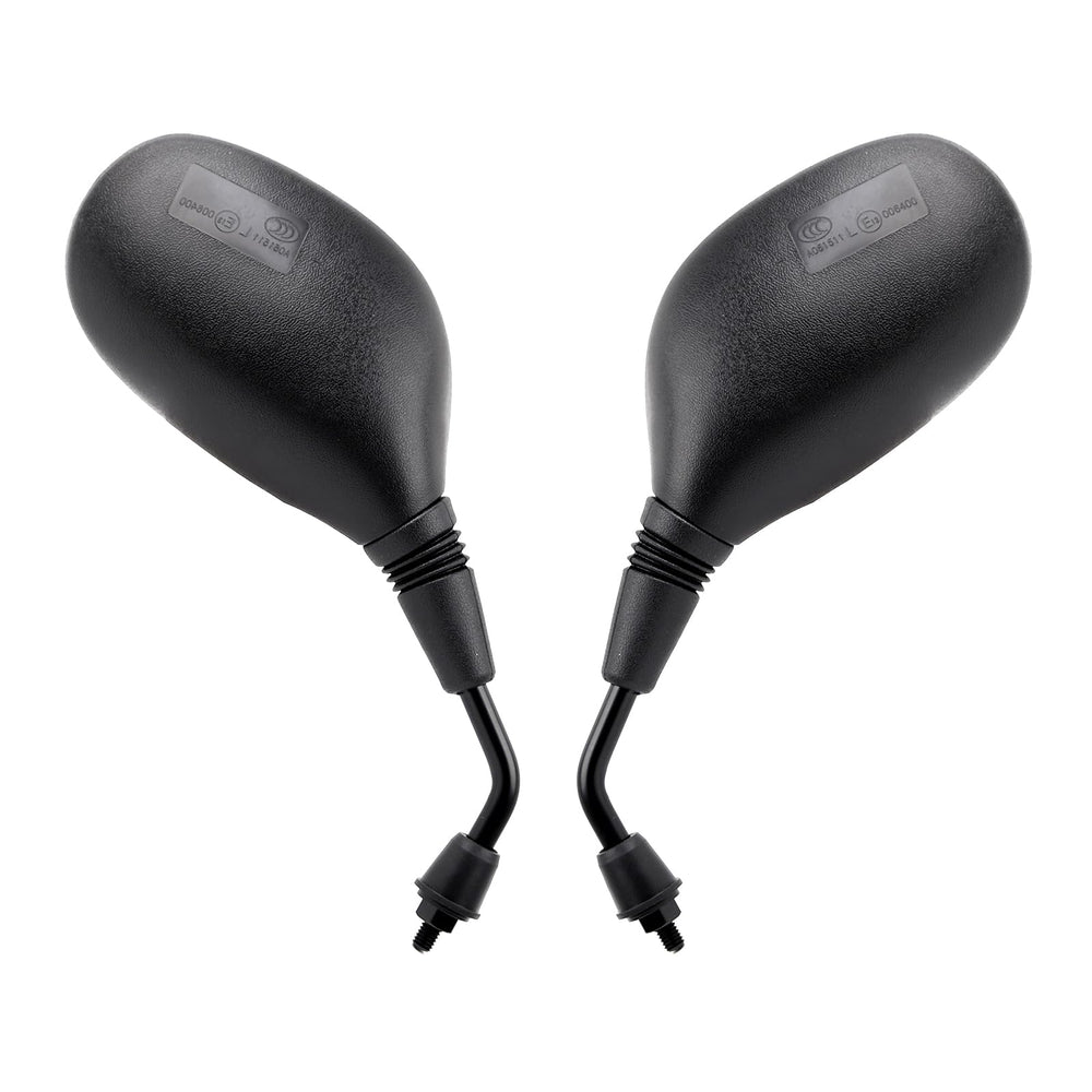 Mokuo Gy6 rearview mirror with 8mm mount for clear lane visibility.