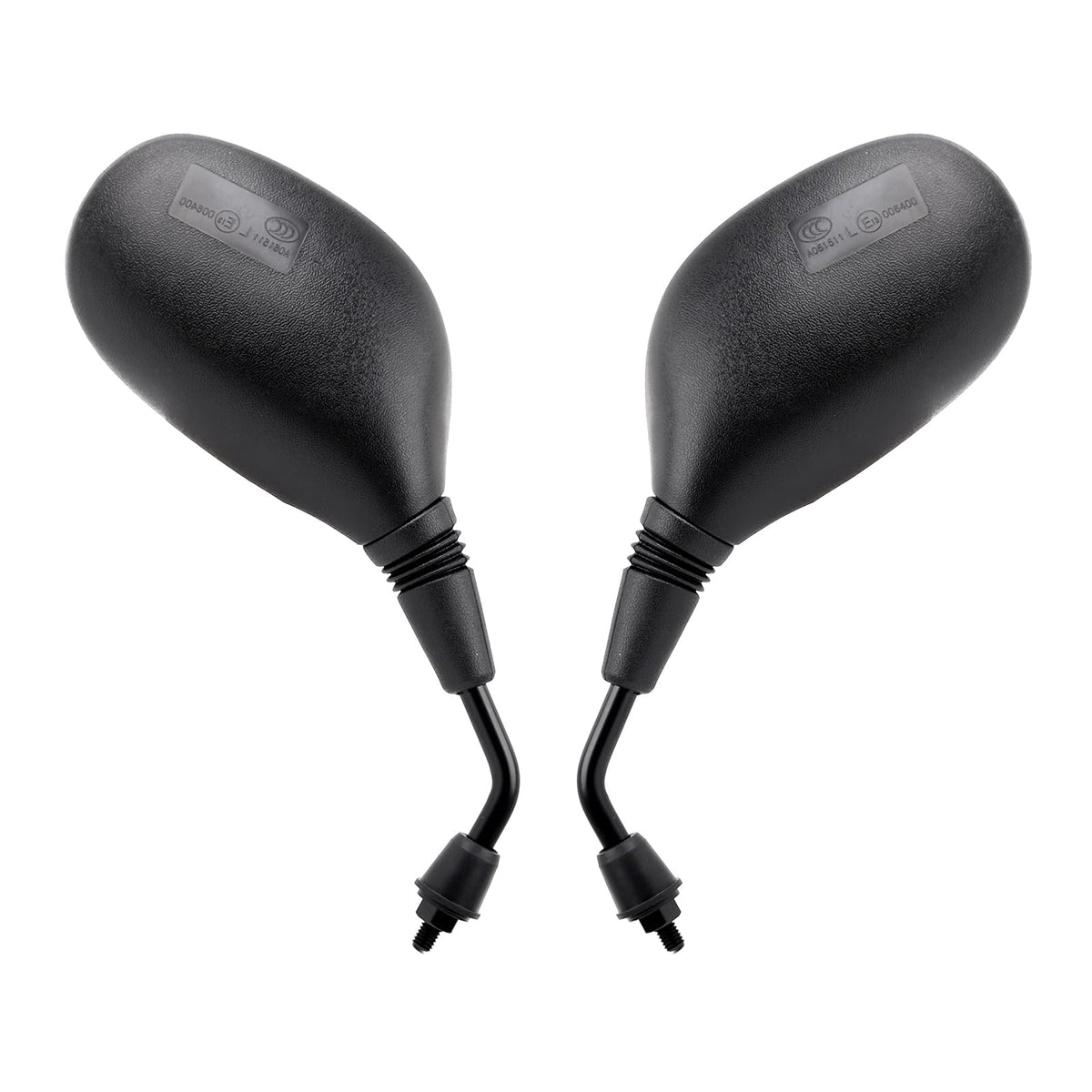 Mokuo Gy6 rearview mirror with 8mm mount for clear lane visibility.