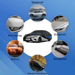 Molebt car cover side view illustrating lightweight, easy to fit design.