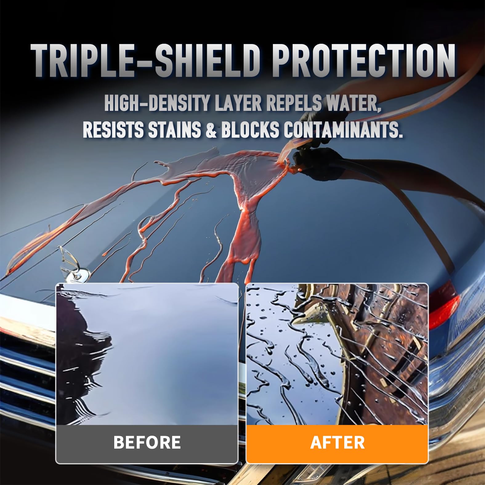 Safe with MolecuGard for all paint types without damage
