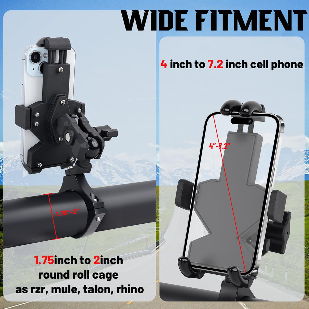 MOMI RAC GP UTV mount compatible with 1.75–2 inch roll bars on SXS