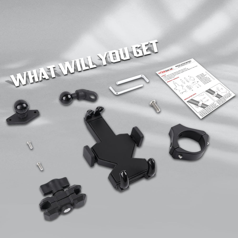 MOMI RAC GP UTV mount reduces vibration for clearer screen visibility