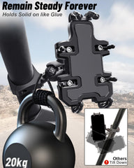 MOMI RAC GP 8-claw grip cushions your device during rough off-road rides