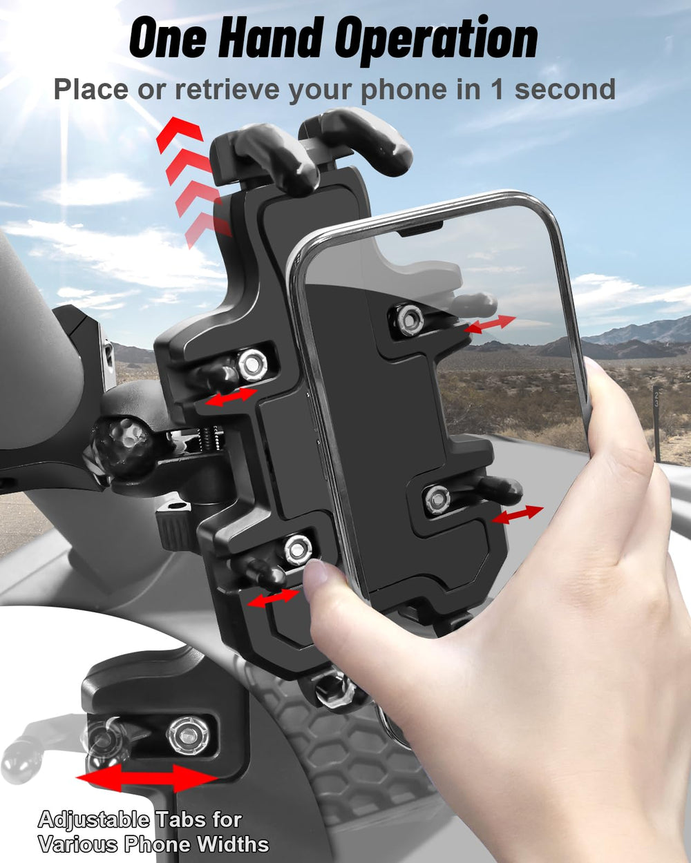 MOMI RAC GP instant tool-free setup allows quick one-handed attachment