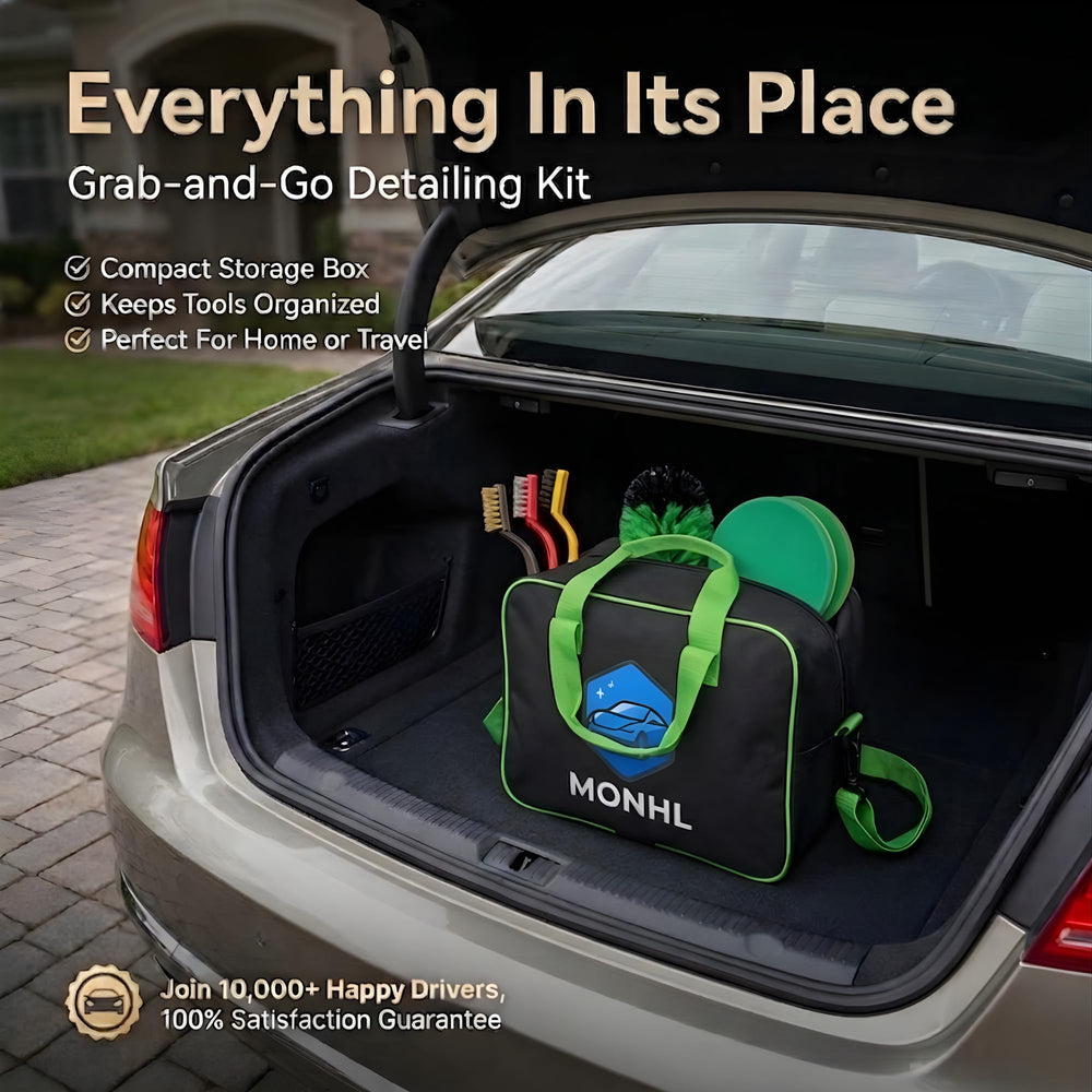 MONHL storage box keeps tools organized for travel and storage.
