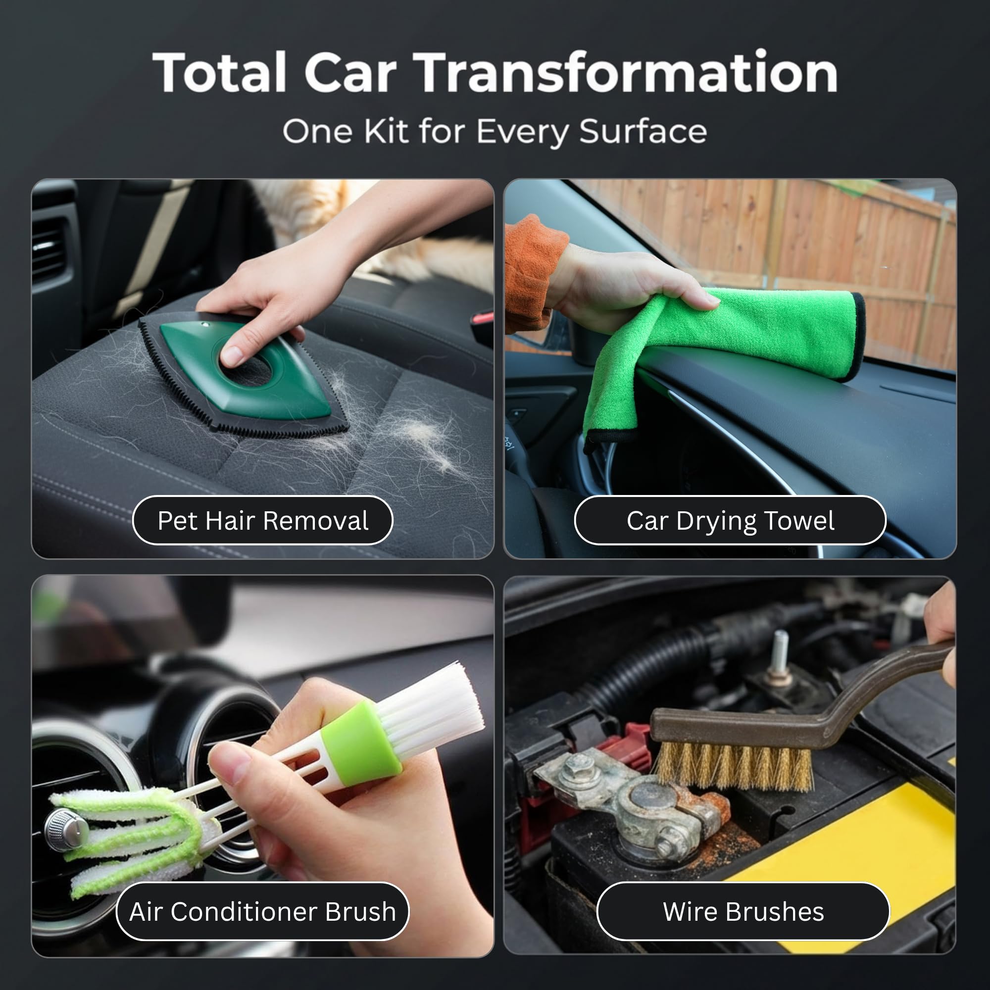 MONHL waxing sponges and wool pads help even application and polish.