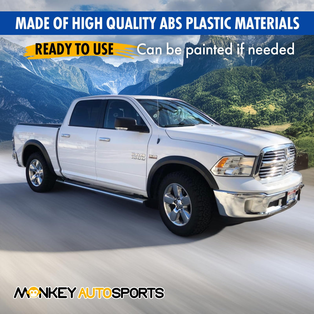 Paint-ready surface on Monkey Autosports Dodge Ram 1500 fender flare for customization
