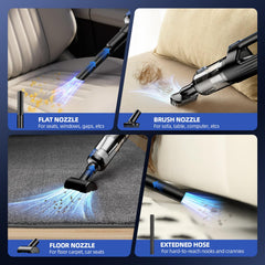 MONOZEL extension tube reaches under seats and into corners.
