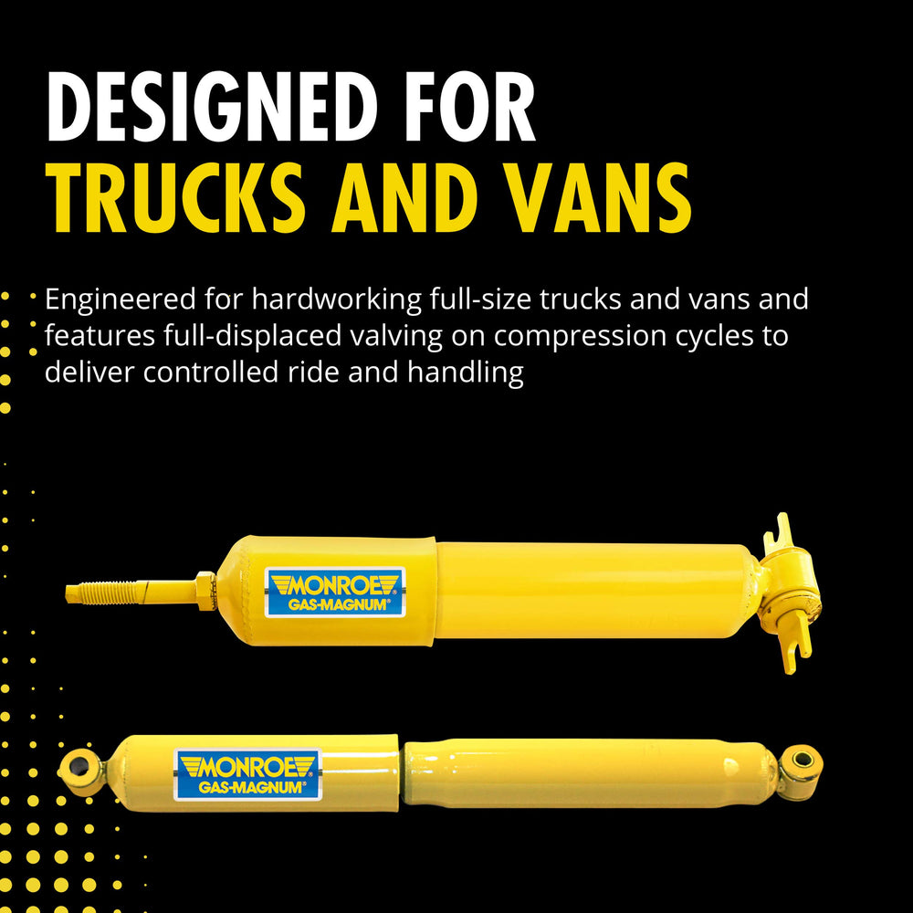 Monroe Gas-Magnum 34760 front shock assembly enhances ride control on full-size vans.