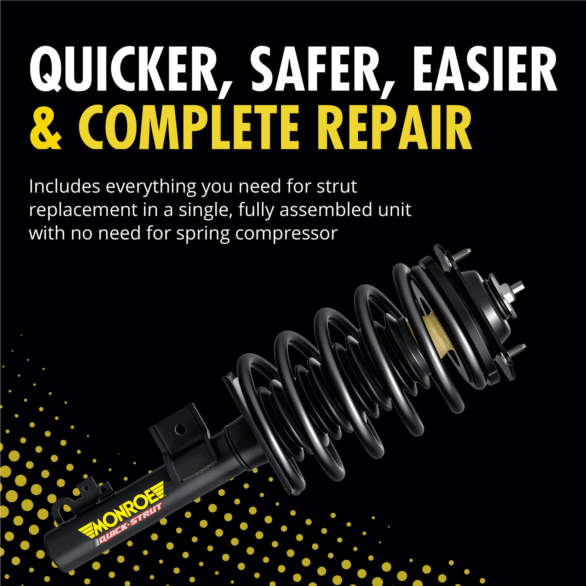 Monroe Quick-Strut 171361 upper-strut-mount detail for smoother steering