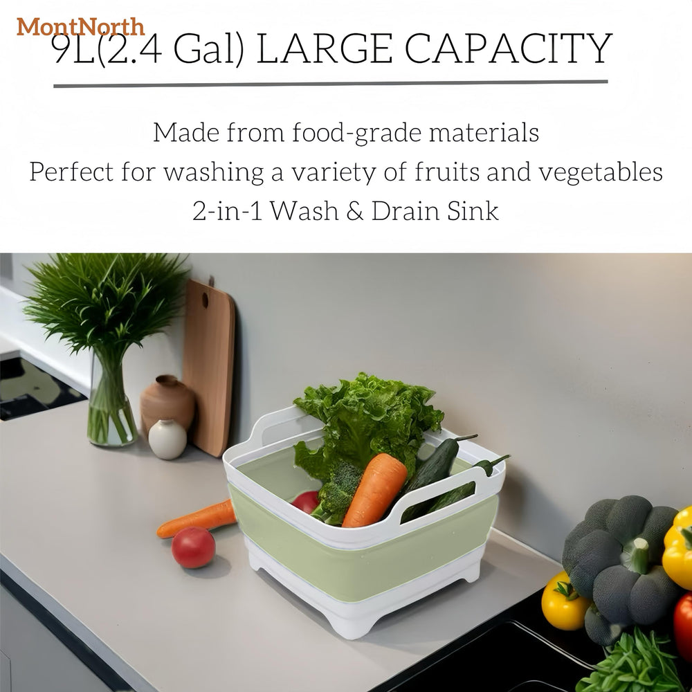 MontNorth 9L capacity great for dishes and small loads.