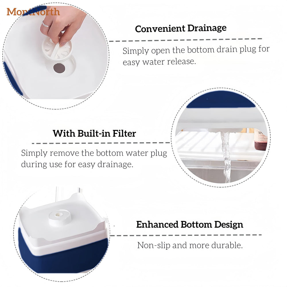 MontNorth wash basin double-handles for easy lifting and transport