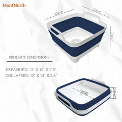 MontNorth 9L basin with drain plug ideal for camping and RV sinks