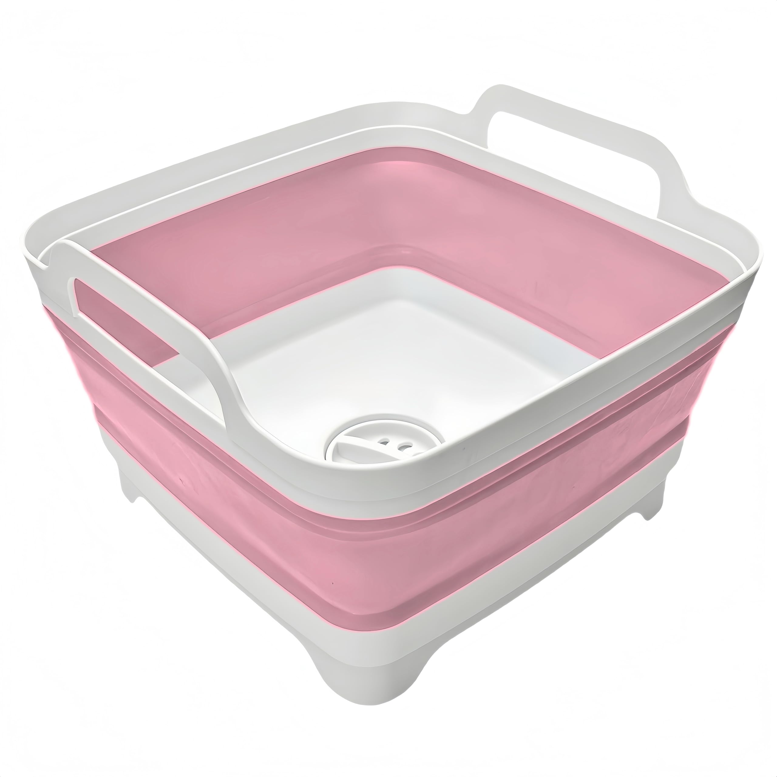 MontNorth collapsible wash basin pink with 9L capacity for versatile camping and kitchen tasks.