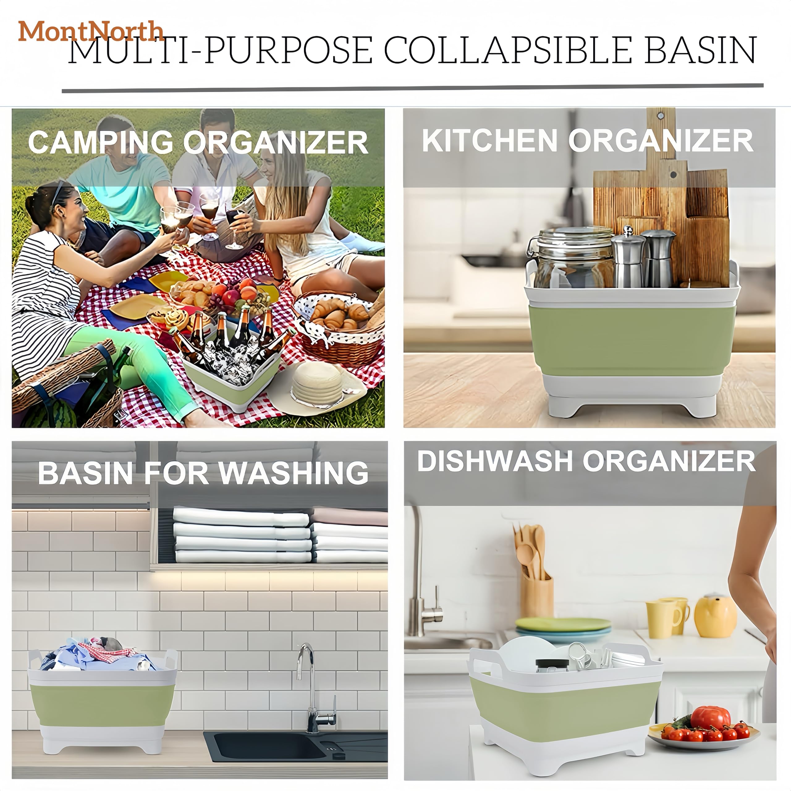MontNorth dishwasher-safe basin for quick cleanup after meals.