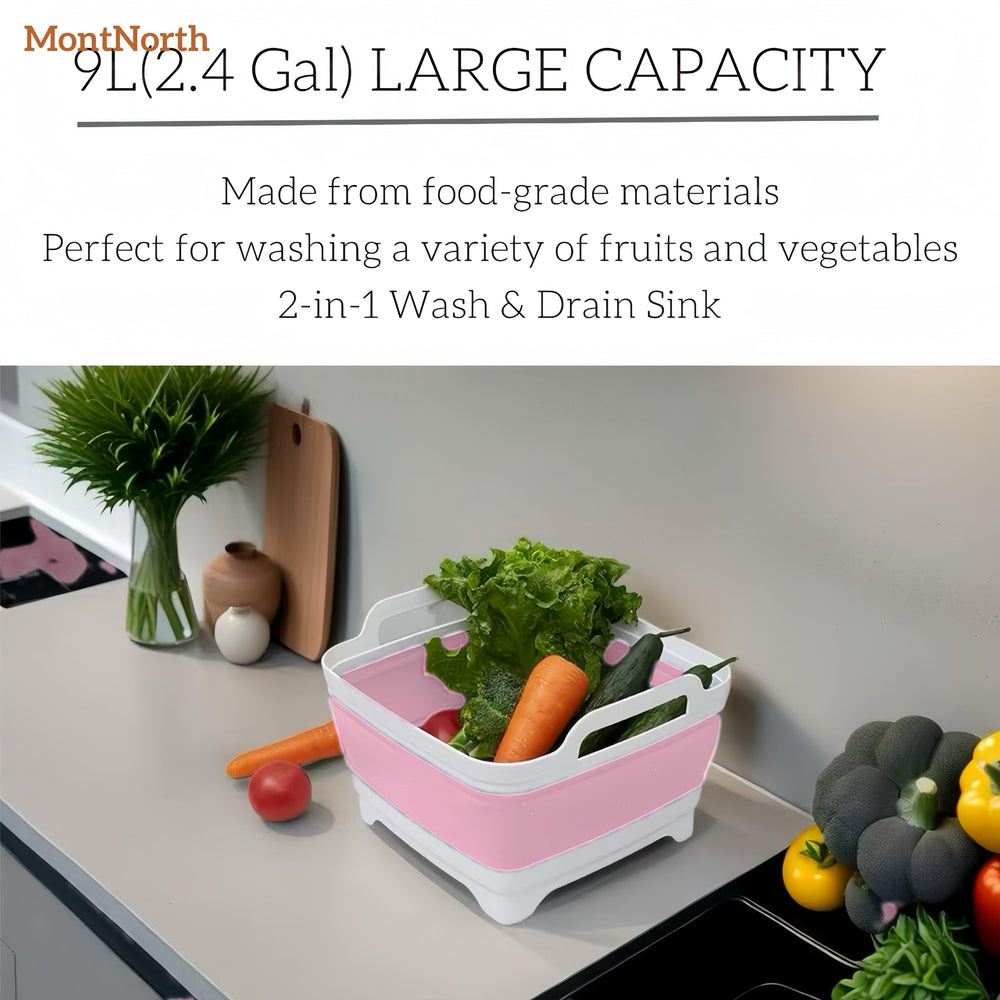 MontNorth portable wash station for camping, RV, and outdoor kitchens.