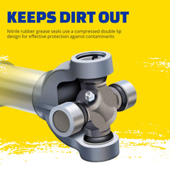 MOOG 355 greaseable U-joint bearing cups are cold-forged for strength during demanding drives.