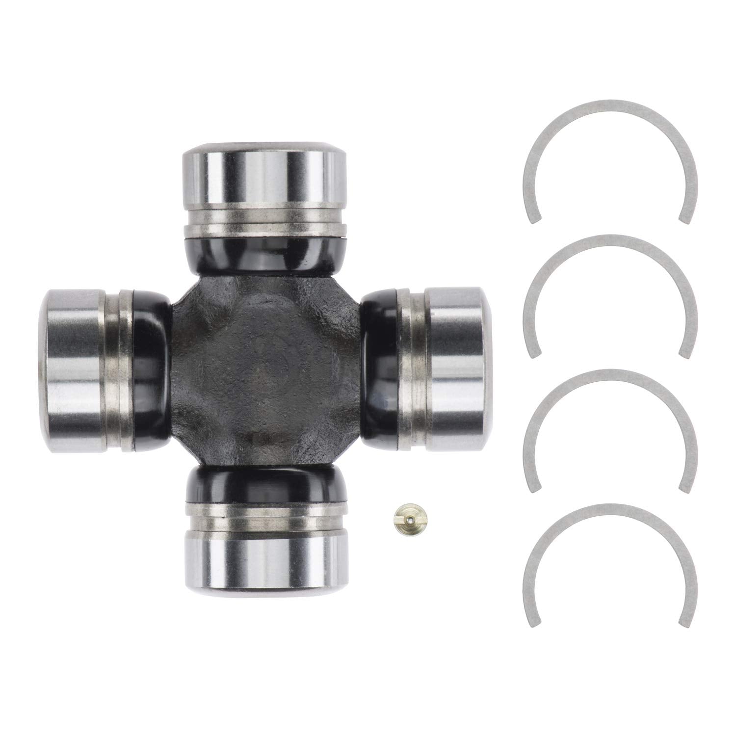 MOOG 377 greaseable U-joint side profile highlights compact installation space