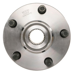 MOOG 512518 front wheel bearing hub assembly for Subaru Crosstrek and Forester, promoting smooth rotation