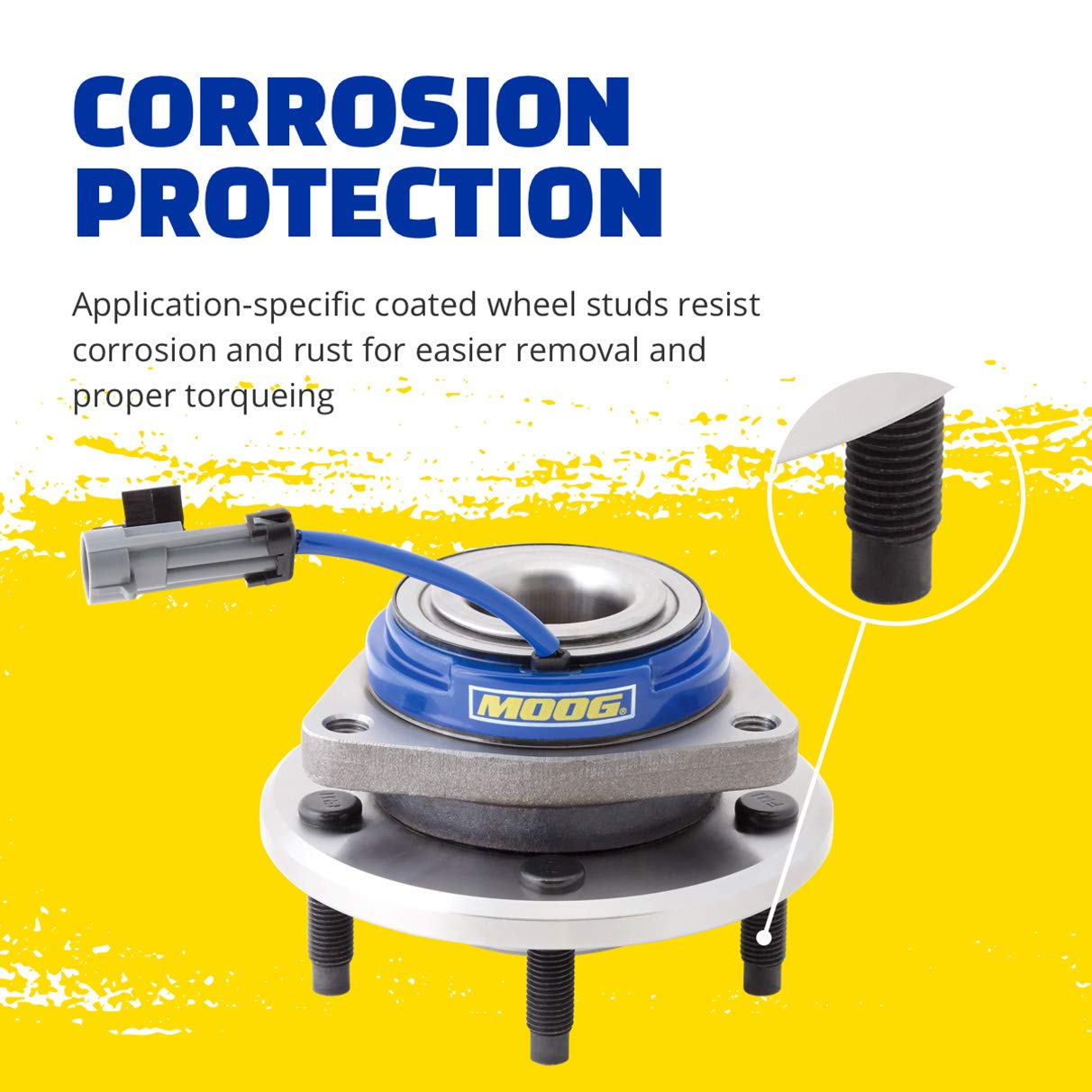 MOOG 513115 rust-resistant hub for longevity