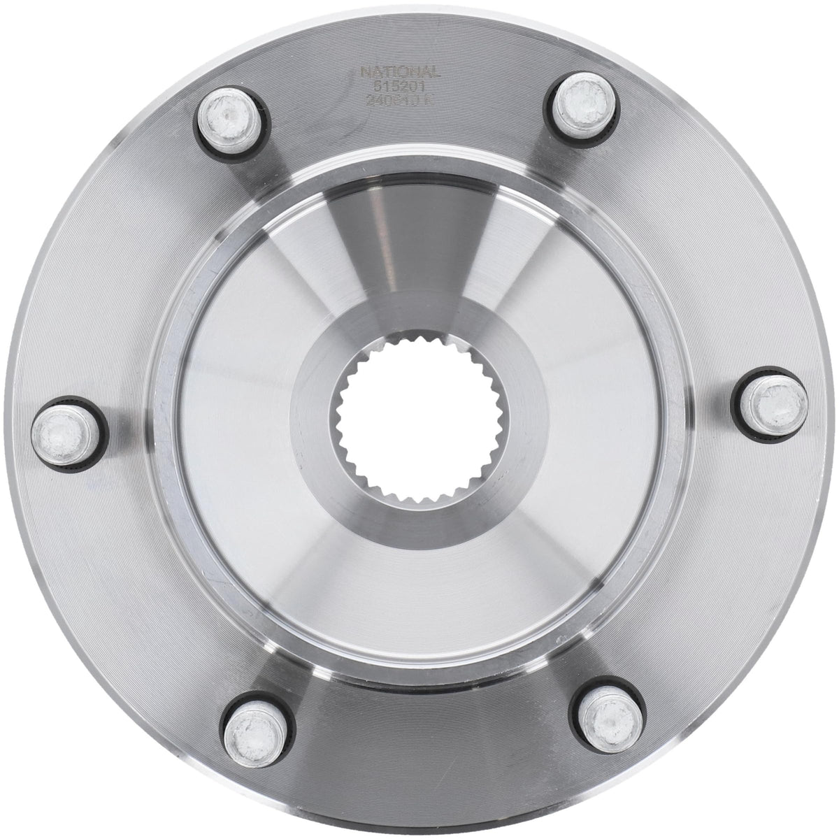 MOOG 515201 front wheel bearing hub assembly close-up for precise fit and smooth rotation.