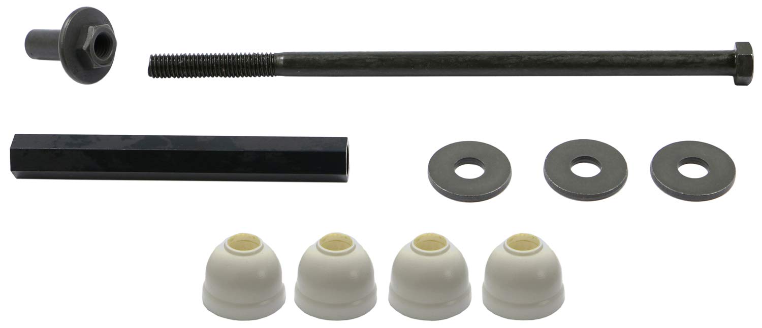 MOOG DRiV suspension stabilizer bar link kit, front view, enhances steering stability for Silverado 1500.
