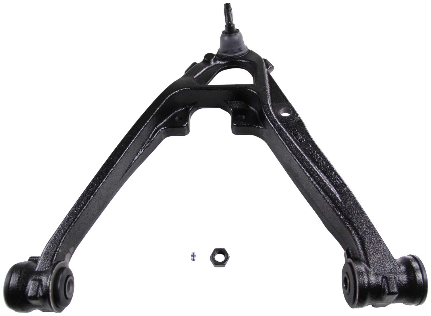MOOG DRiV front-left lower control arm with ball joint for stable steering