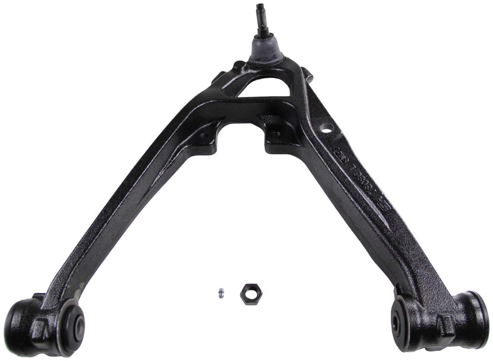 MOOG DRiV front-left lower control arm with ball joint for stable steering