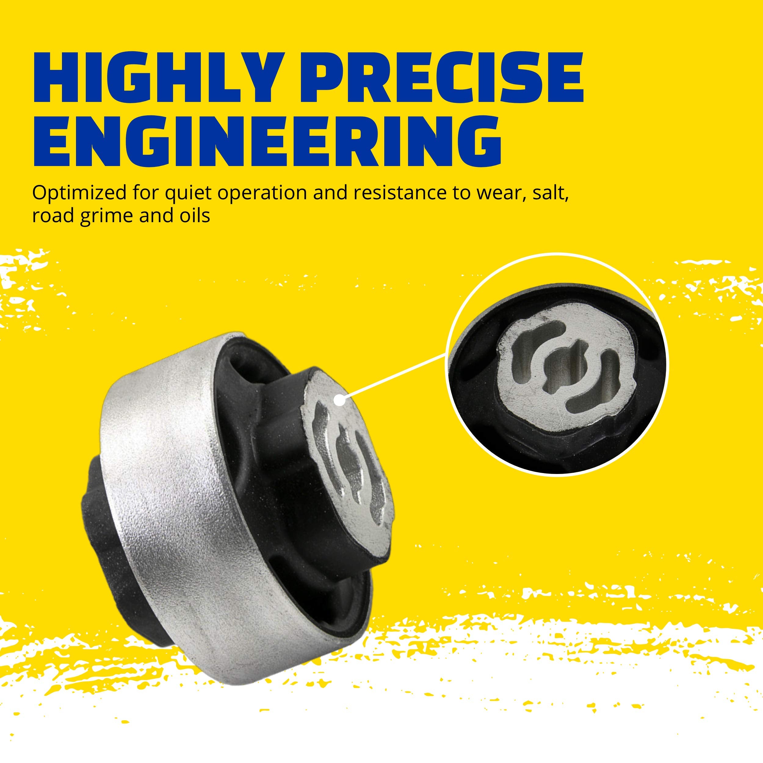 MOOG elastomer material closeup emphasizing wear resistance and long-lasting durability.