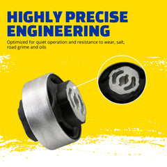 MOOG elastomer material closeup emphasizing wear resistance and long-lasting durability.