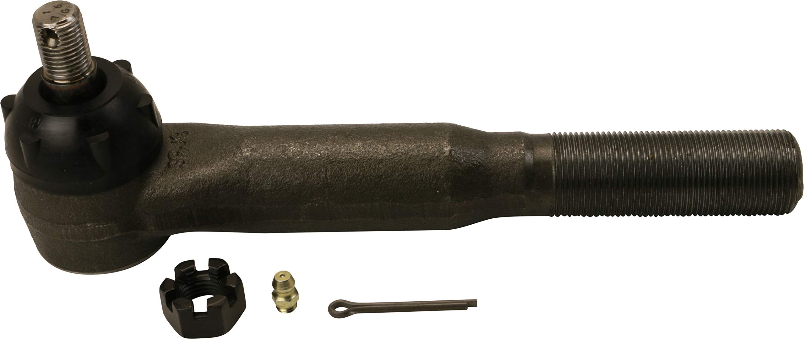 MOOG ES3427T steering drag link front view showing durable construction for reliable steering
