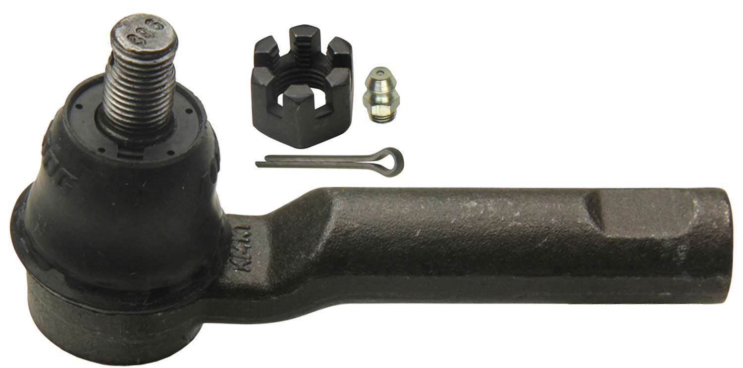 MOOG ES80895 outer tie rod end close-up shows protective coating.