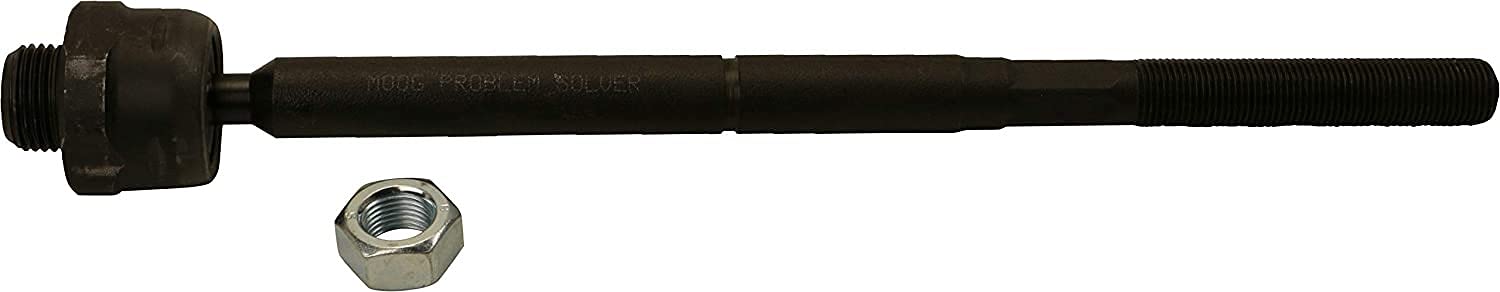 MOOG EV800084 steering tie rod end side view highlights compact profile for precise wheel alignment