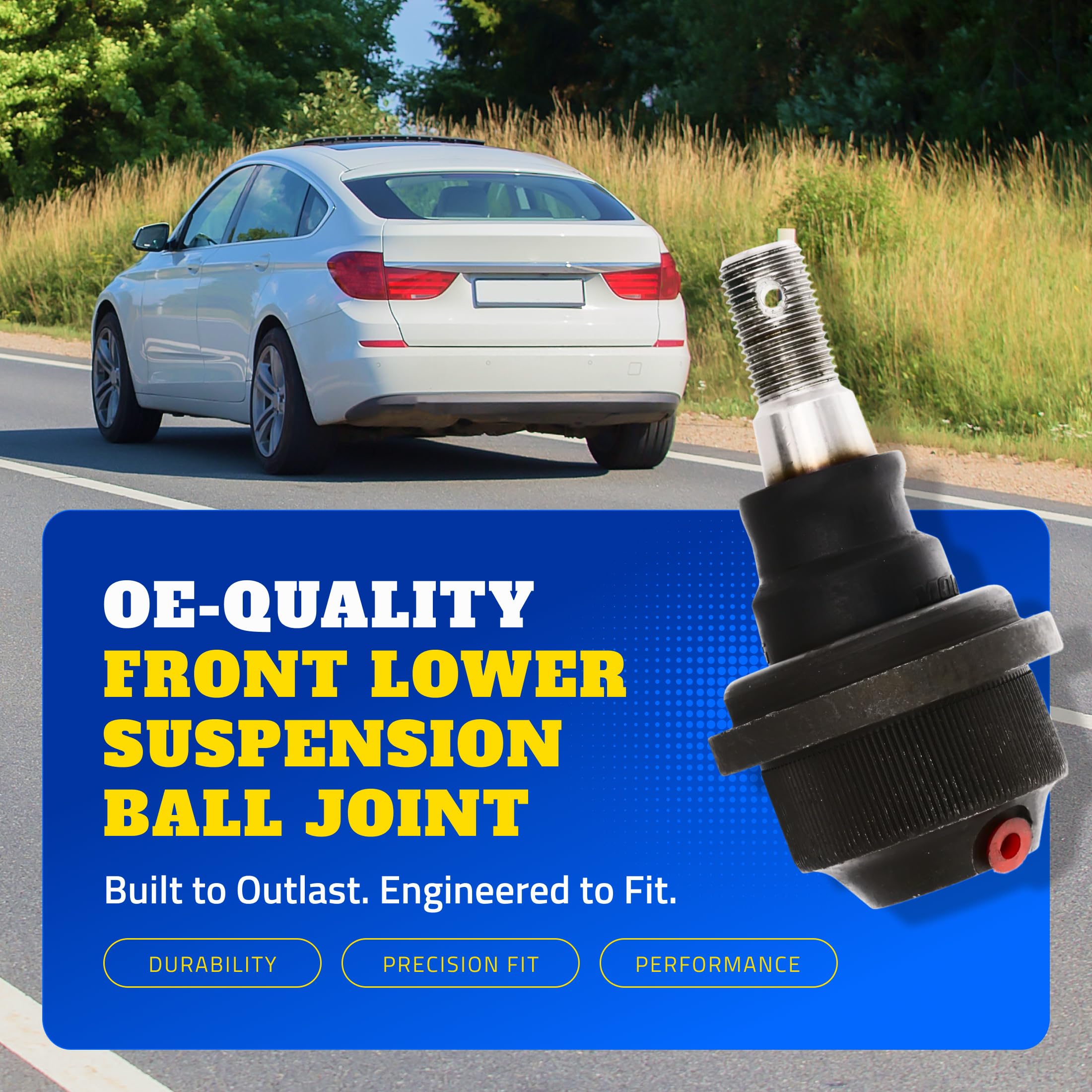 MOOG Inner steering tie rod end greaseable bearing socket for durability