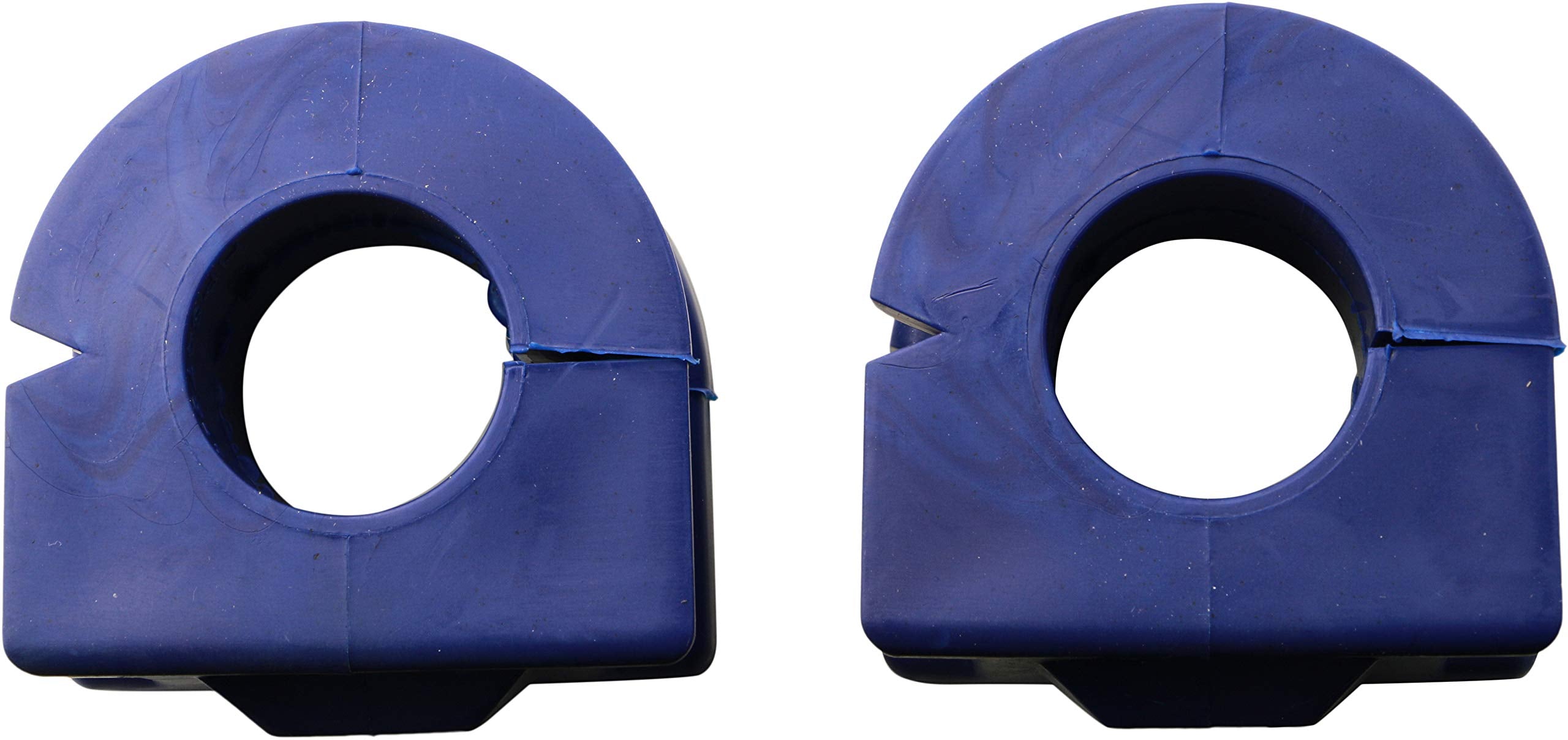 Close-up of MOOG K200334 thermoplastic bushings highlighting durable construction for ride performance.