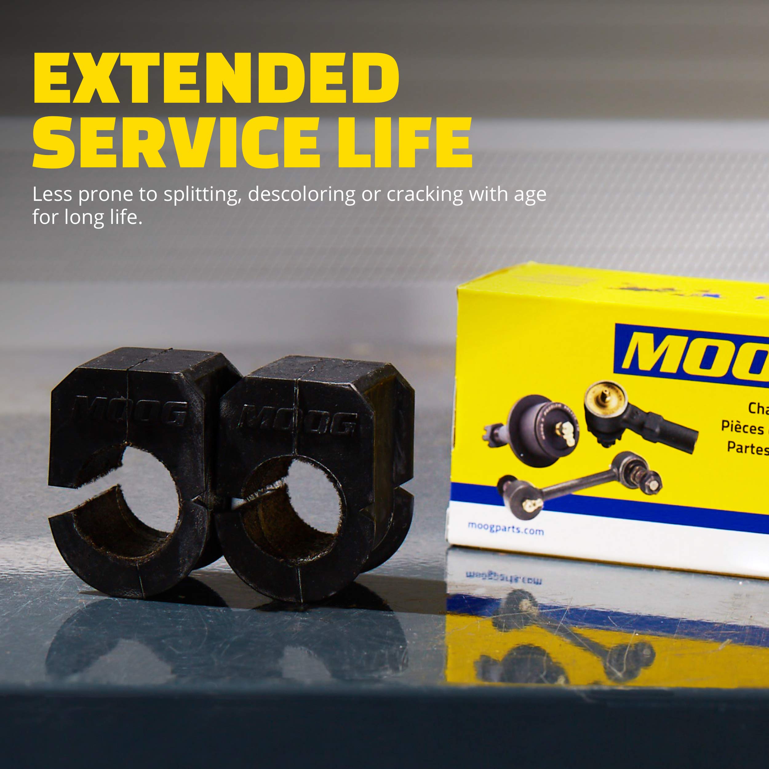 MOOG K201177 mounted on Chevrolet Silverado showing improved stability.