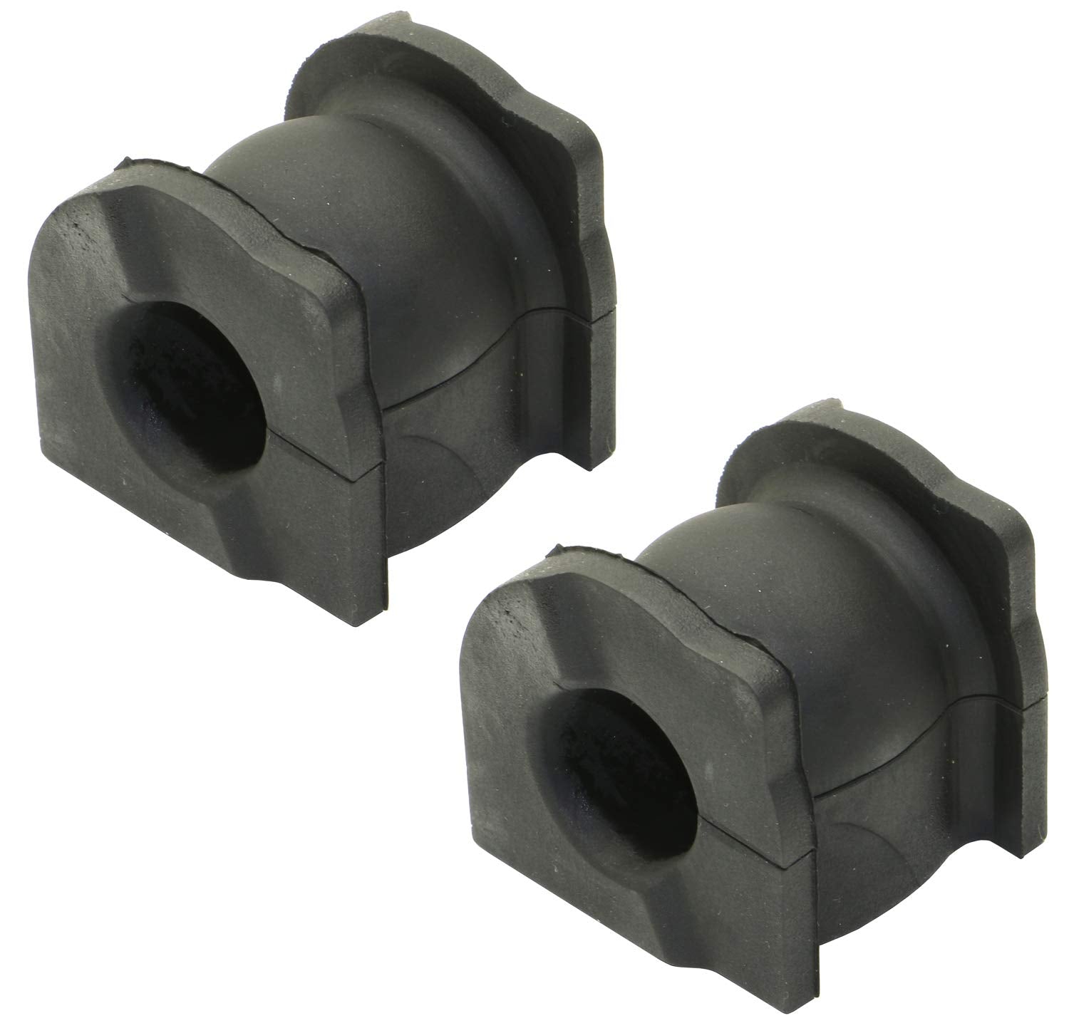 MOOG K201660 suspension stabilizer bar bushing kit close-up shows durable natural rubber material.