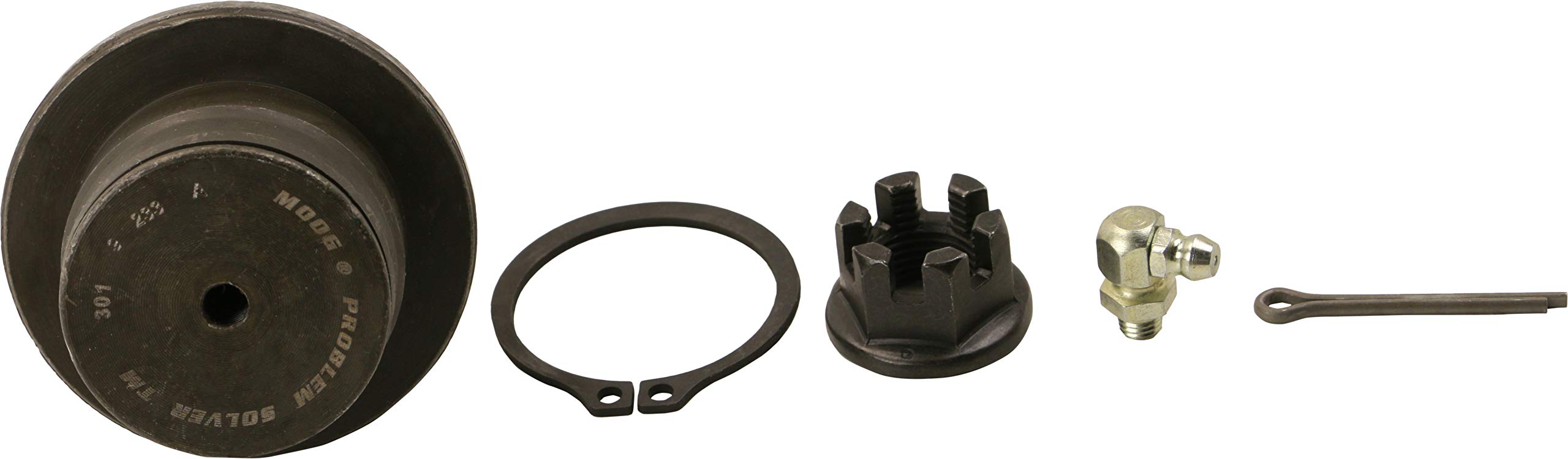MOOG K500008 ball joint side view emphasizing robust construction for daily use