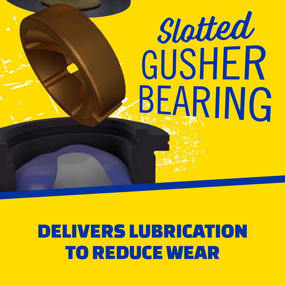 Worn vs new MOOG K500286 ball joint illustrating potential improvements in steering responsiveness.