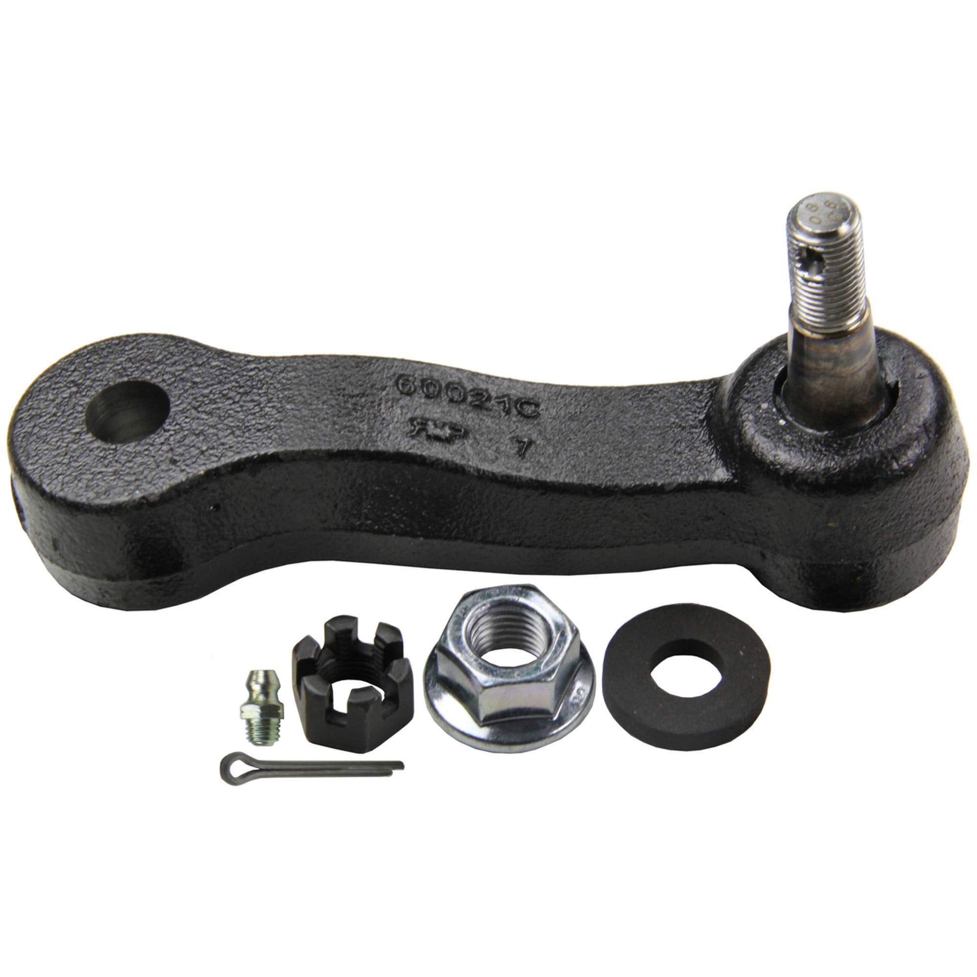 MOOG K6535HD idler arm front view for Silverado supports smoother steering.