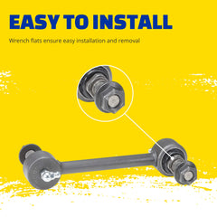 Greaseable socket on MOOG K750362 reduces wear and maintenance needs.