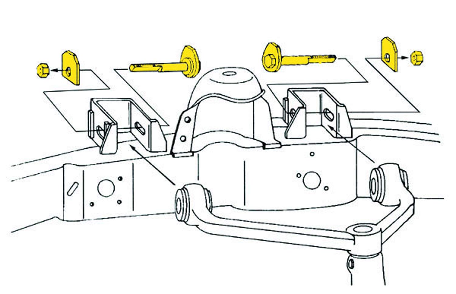 MOOG K80065 cam bolts and adjustable joints enable reliable alignment for non-adjustable vehicles.