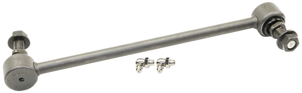 MOOG K80230 suspension link close-up highlighting greaseable socket for long-lasting performance.