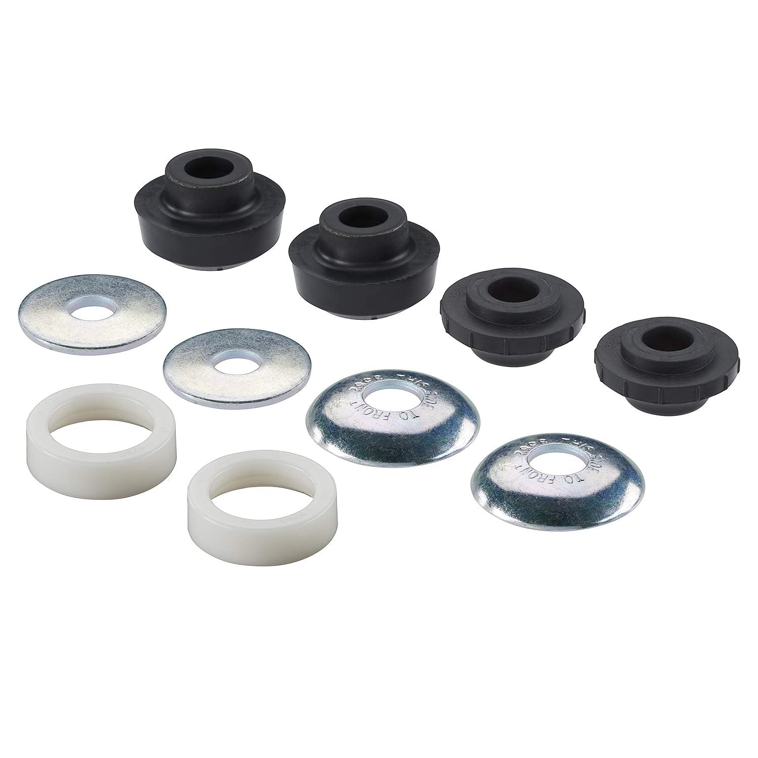 MOOG K8361 radius arm bushing packaging, highlights longevity and easy replacement.