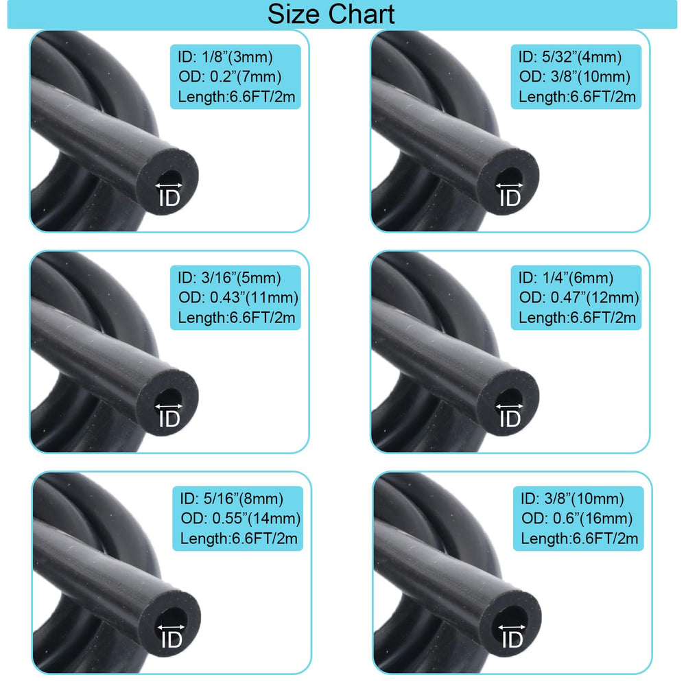 MooiYrs 4mm silicone vacuum hose, compact fit and secure connections for turbo piping
