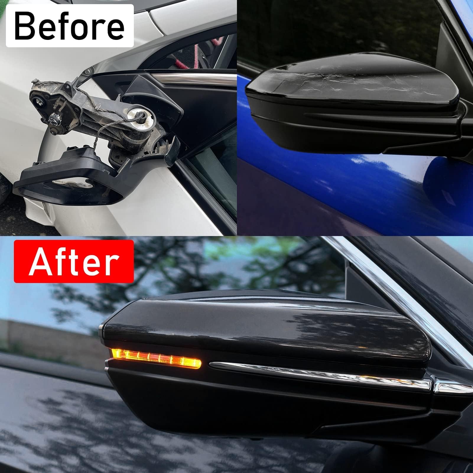 Moonlinks easy-install mirror cover for quick DIY upgrade.