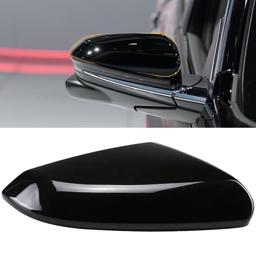 Moonlinks Civic mirror cover in glossy black, right-hand side, protects against scratches.