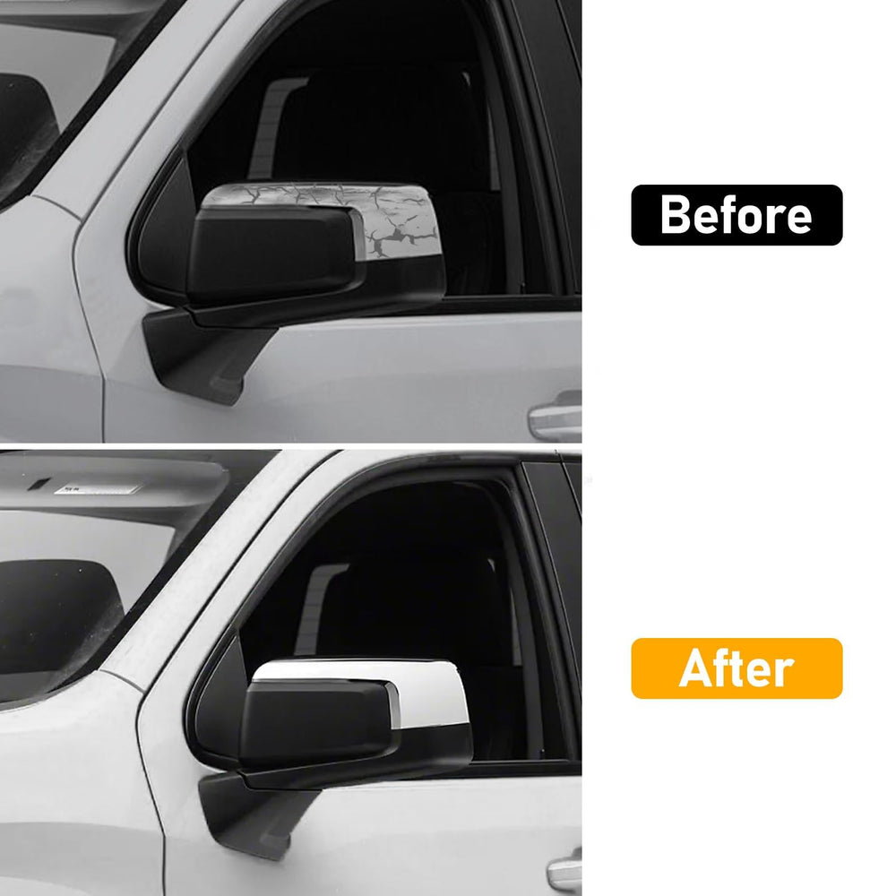 Back buckle design on Moonlinks mirror cover for easy replacement.