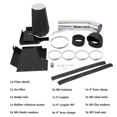MOOSUN steel heat shield blocks engine heat for cooler intake air