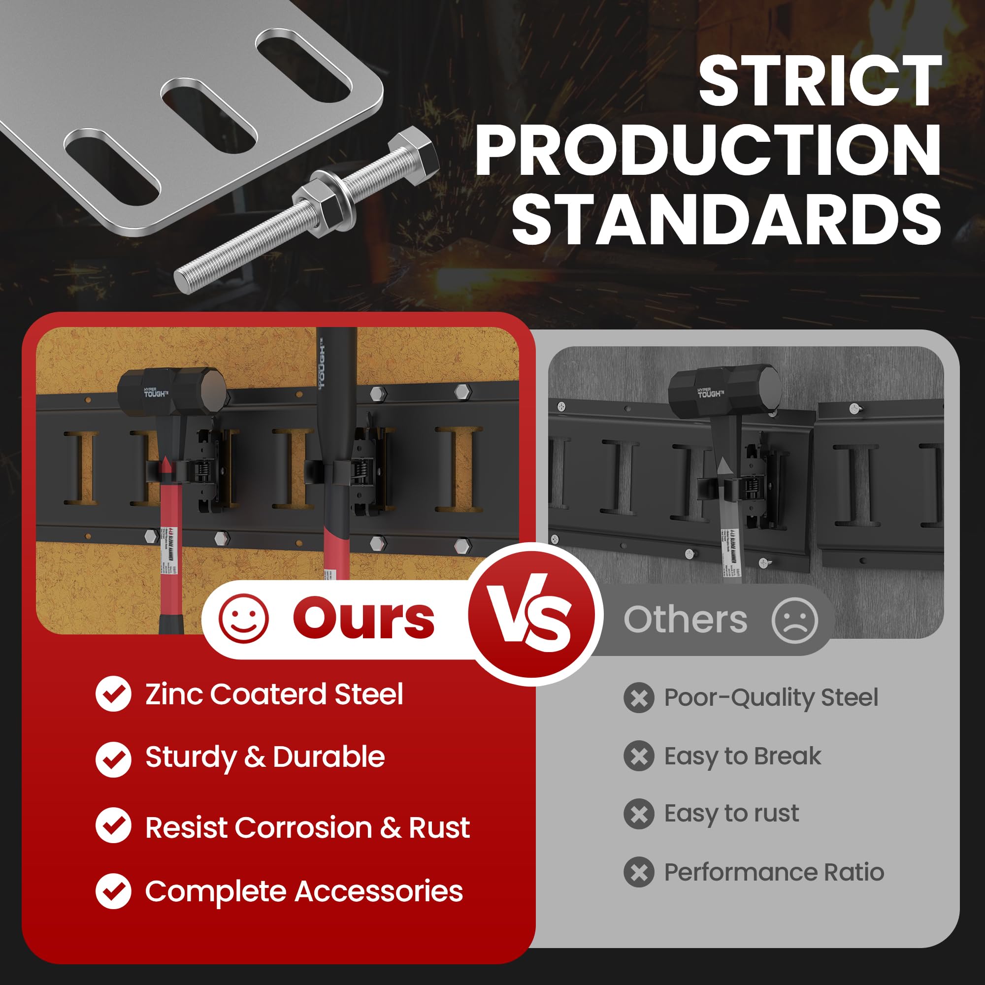 MooxHAI flexible hole design fits non-standard E-Tracks.